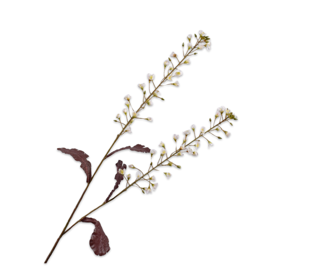 Faux Primula, White - 85 cm