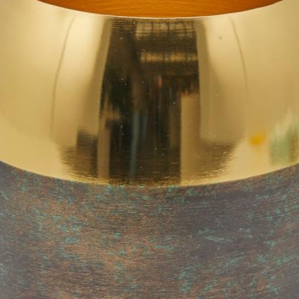 Bronze Plant Pot, Bronze - 16 x 16 cm