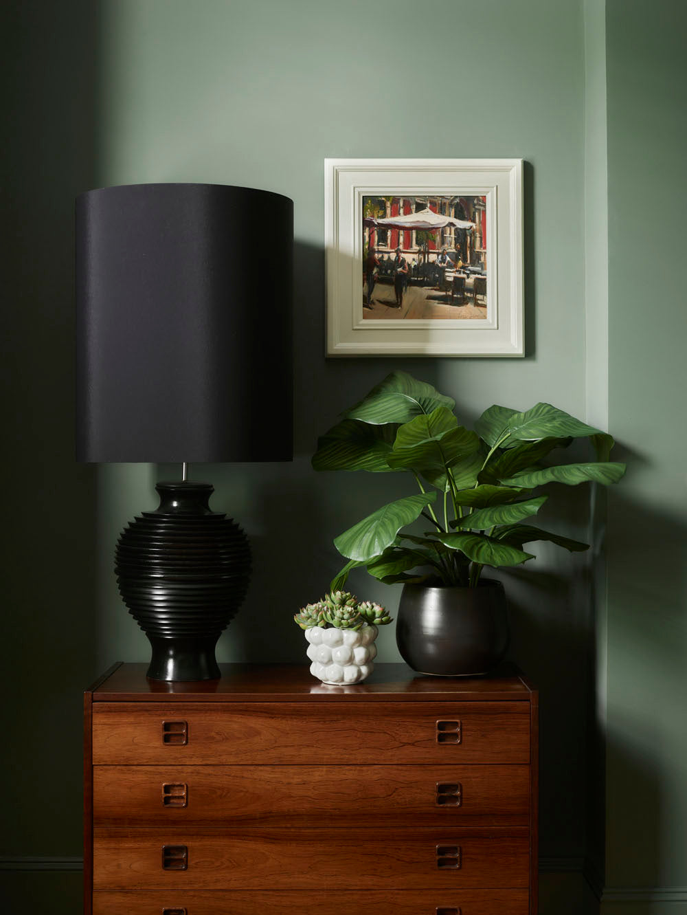 Faux Calathea Plant, Green - 70 cm