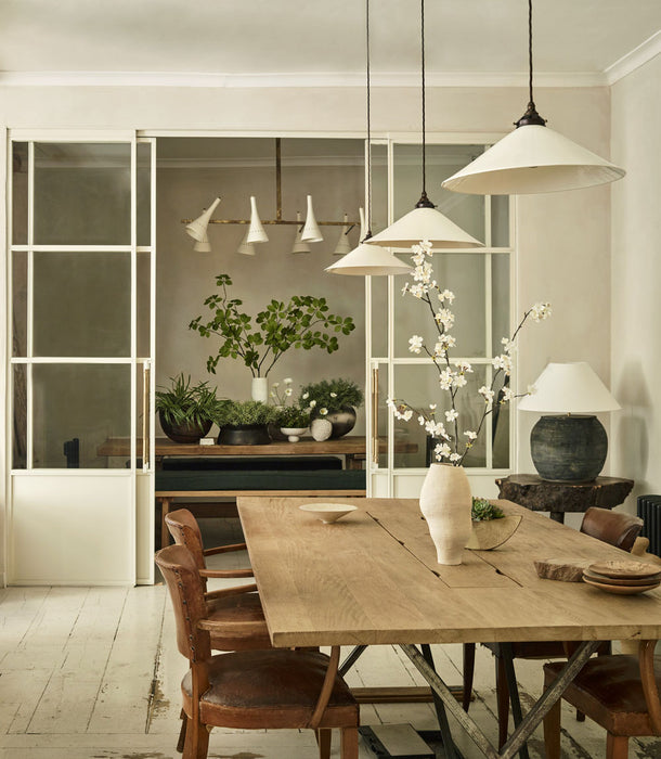 Faux Cherry Blossom Stem, White - 127 cm