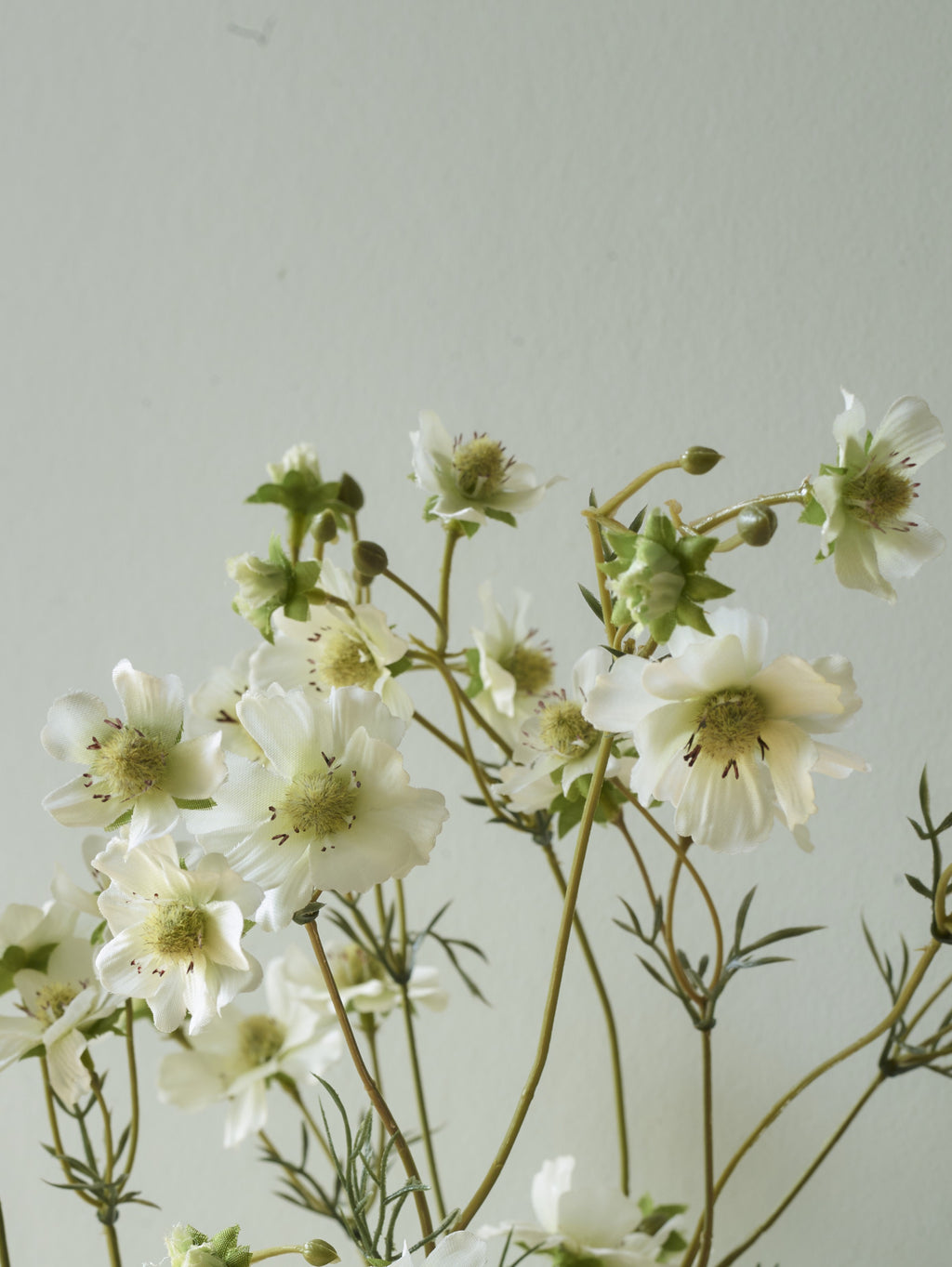 Faux Cosmos Mini, White - 96 cm