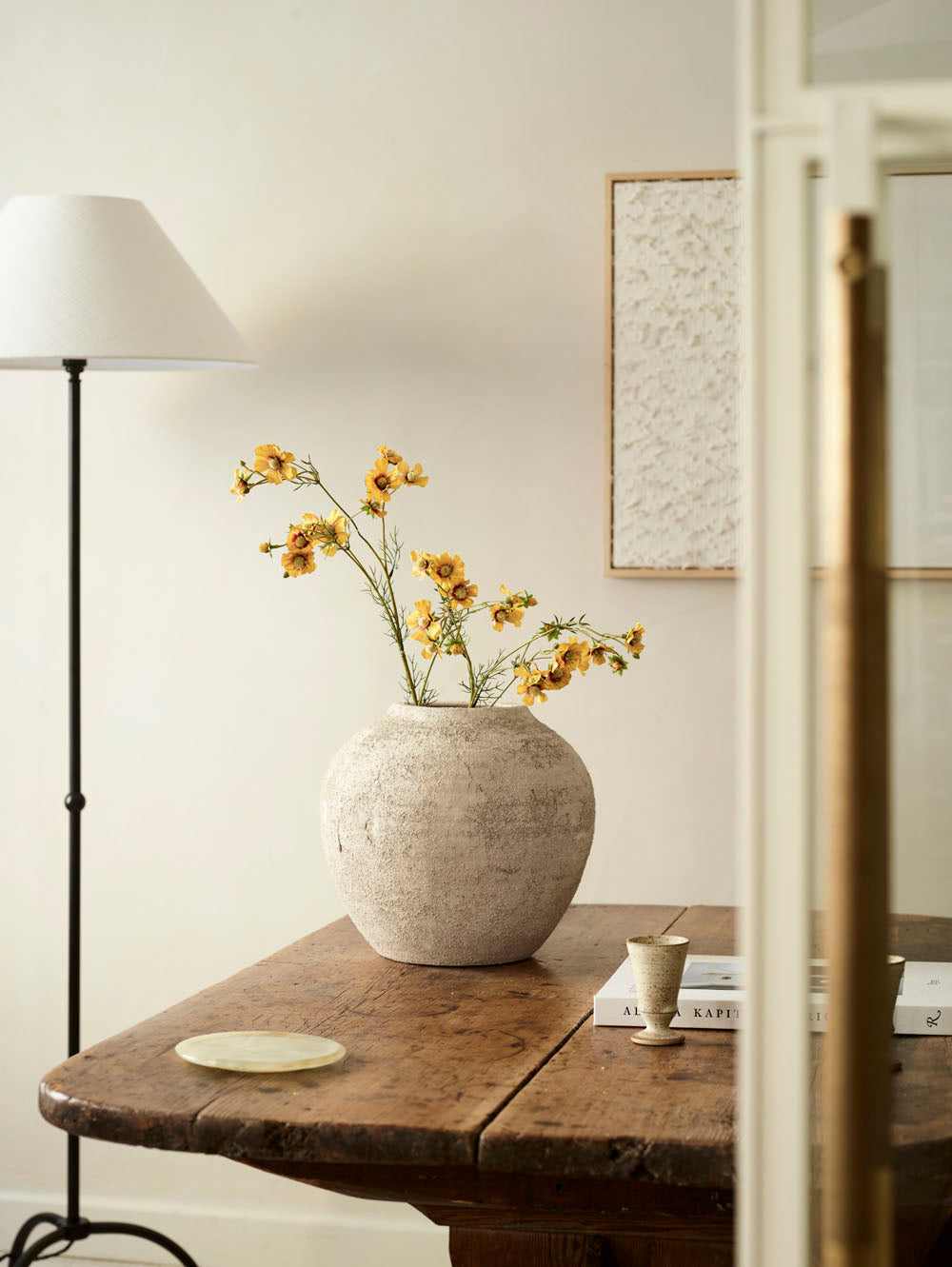 Faux Cosmos Mini, Yellow - 96 cm