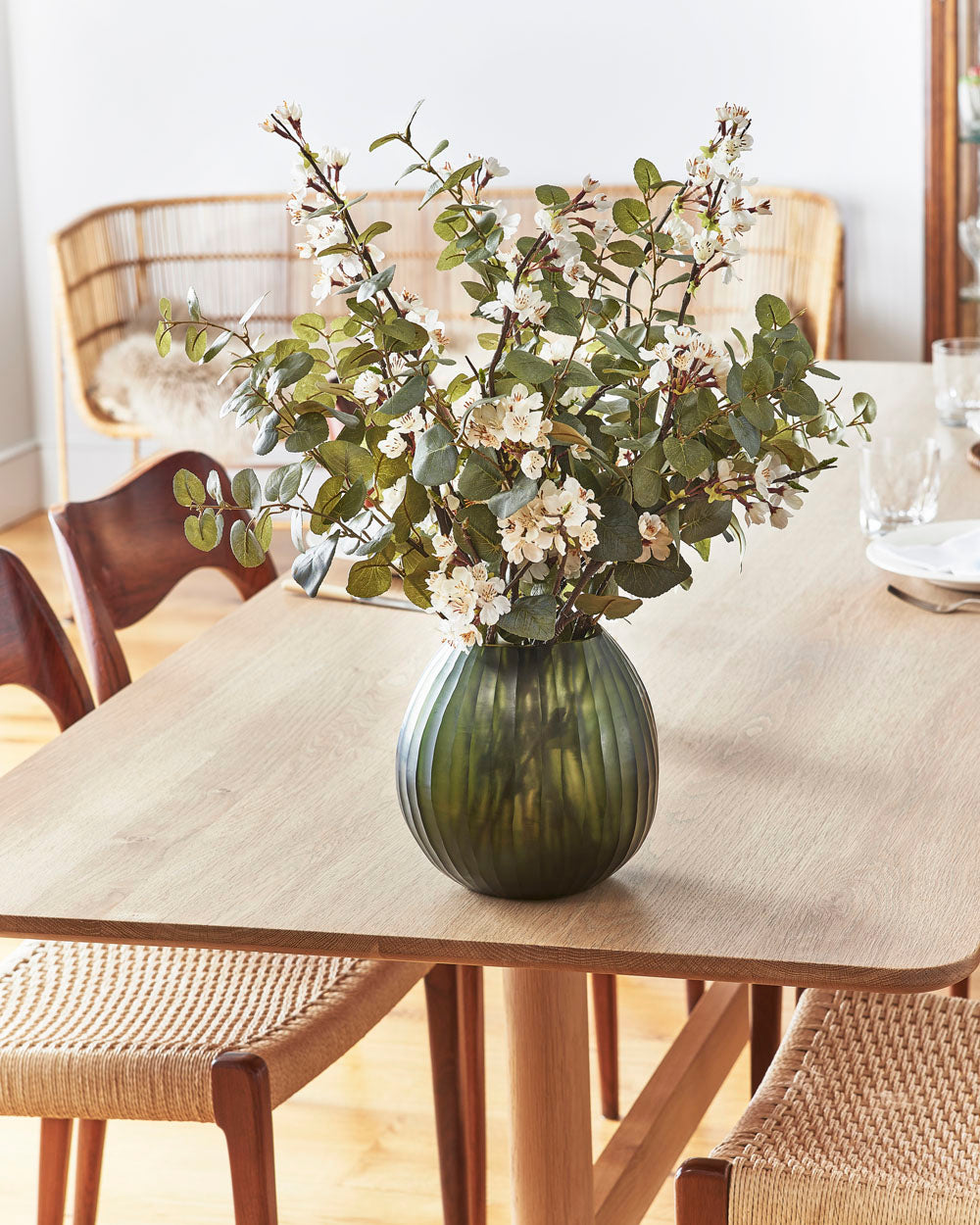 Faux Eucalyptus Green Medium, Green - 76 cm