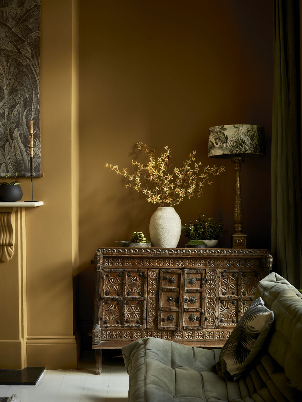 Faux Forsythia, Yellow - 89 cm