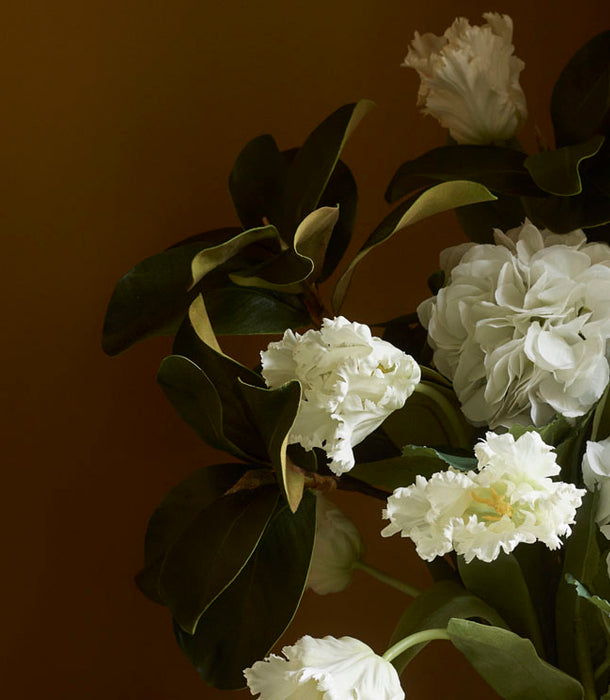 Faux Hydrangea, White - 75 cm
