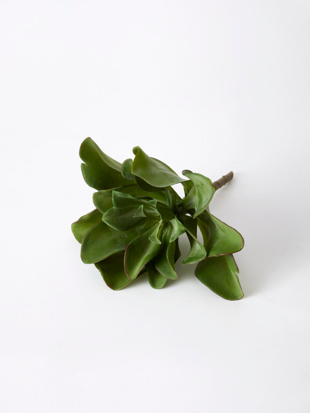 Faux Leaf Succulent Potted, Green - 18 cm