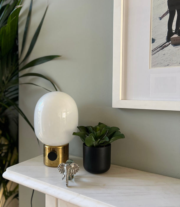 Faux Leaf Succulent Potted, Green - 18 cm