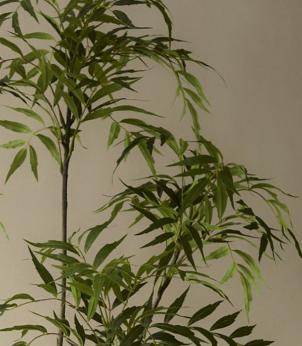 Faux Mahonia Tree, Green - 210 cm