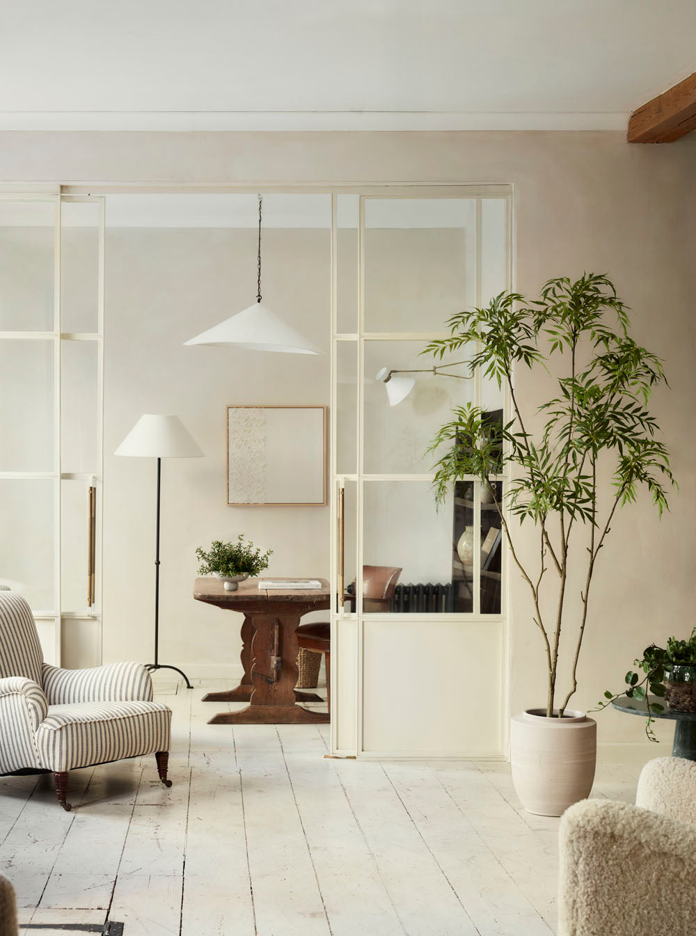 Faux Mahonia Tree, Green - 210 cm