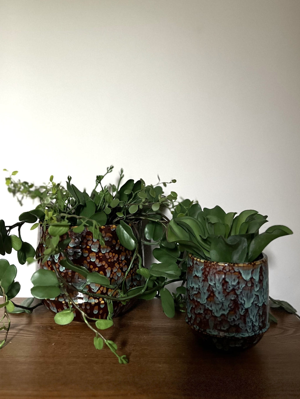 Marrakesh Pot, Amber Turquoise - 17 x 15 cm