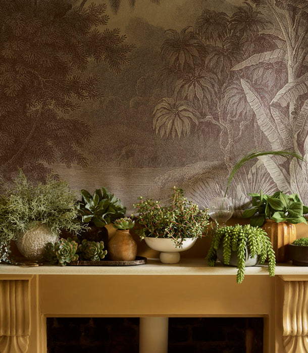 Natural Moss in Mango Wood, Green - 15x8 cm