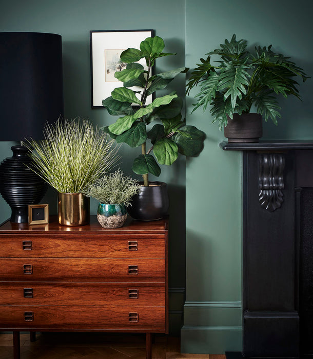 Faux Philodendron Xanadu, Green - 50 cm