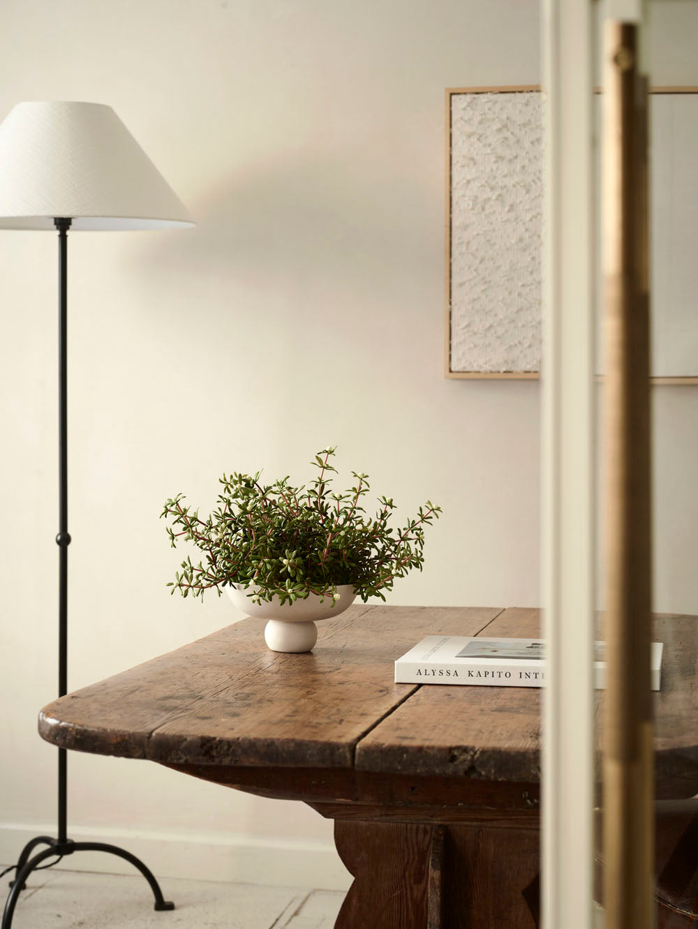 Faux Purslane potted in a Baburu bowl by 101 Copenhagen , White - 25 cm