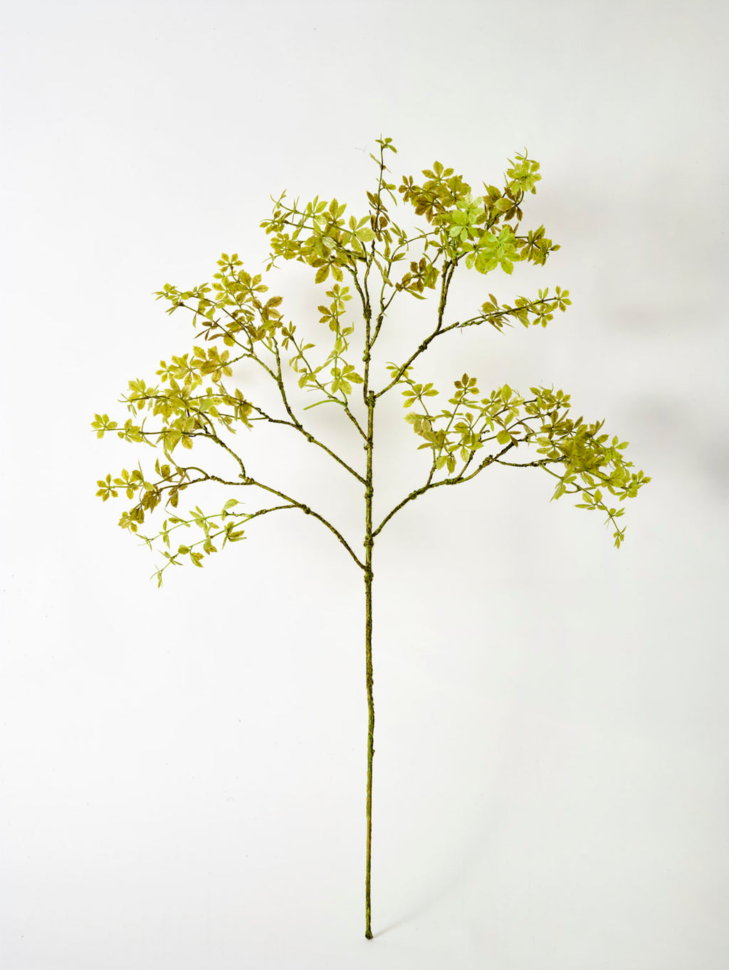 Faux Rose Leaf Branch, Green - 99 cm