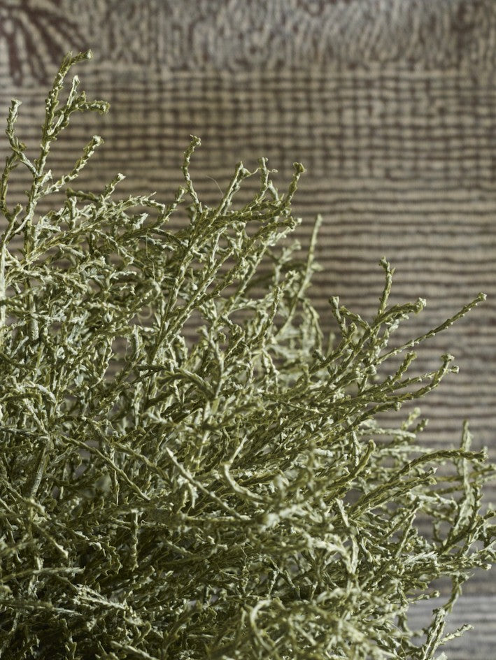 Faux Santolina Sage Potted, Green - 25cm