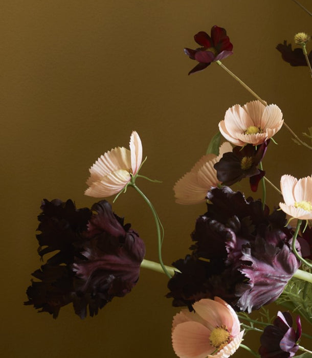 Faux Parrot Tulip, Burgundy - 65cm