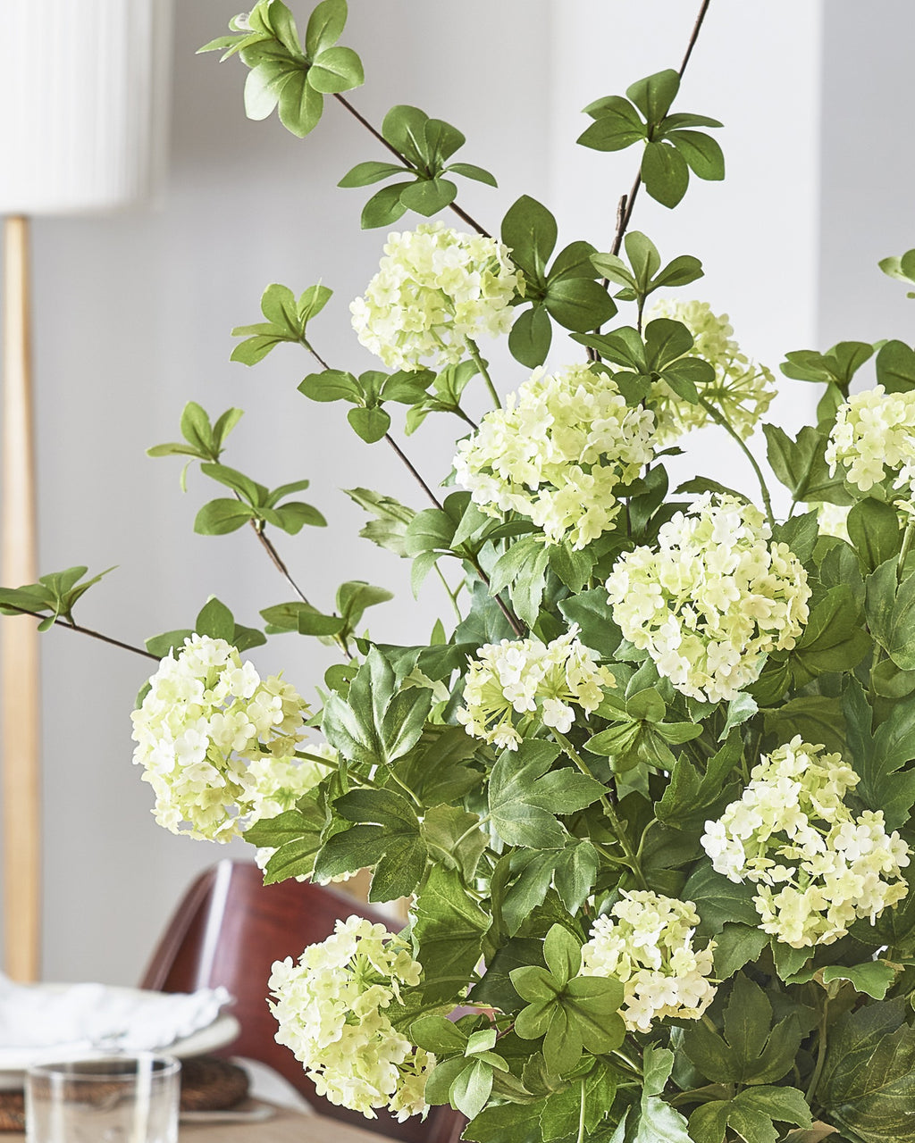 Faux Viburnum, Pale Green - 78 cm