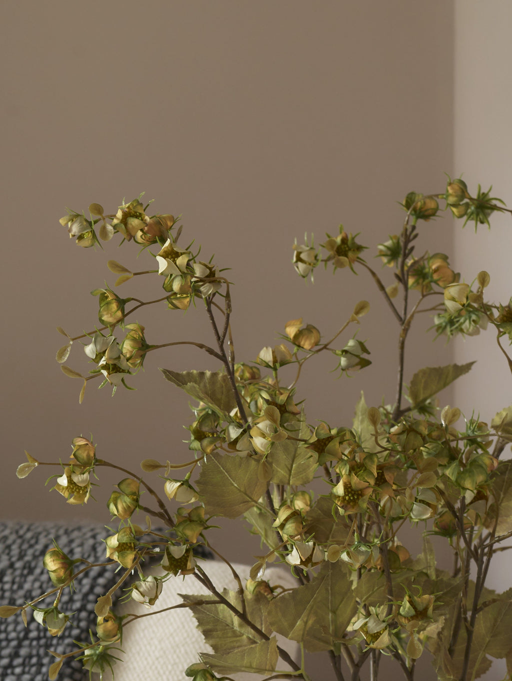 Faux Winter Cherry, Green - 92 cm