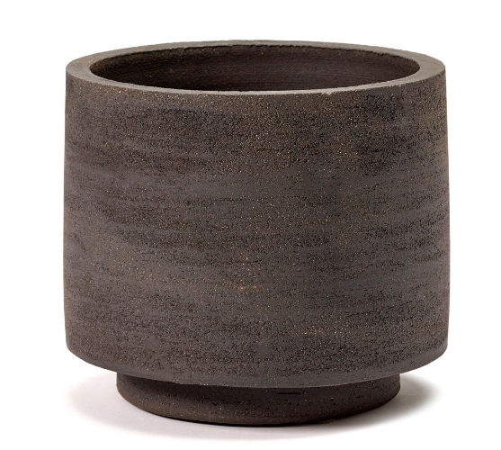 Cylinder Pot by Serax, Brown - 15 x 13 cm